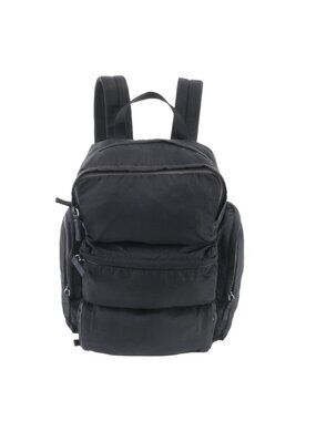 Prada Tessuto Nylon Triangle Logo Backpack Black